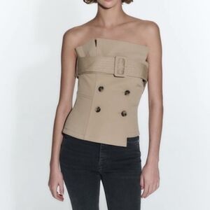 Zara Heavy Weight Gabardine Bustier